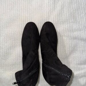 Mari A Suede Ankle Boots - Black - Size 8.5